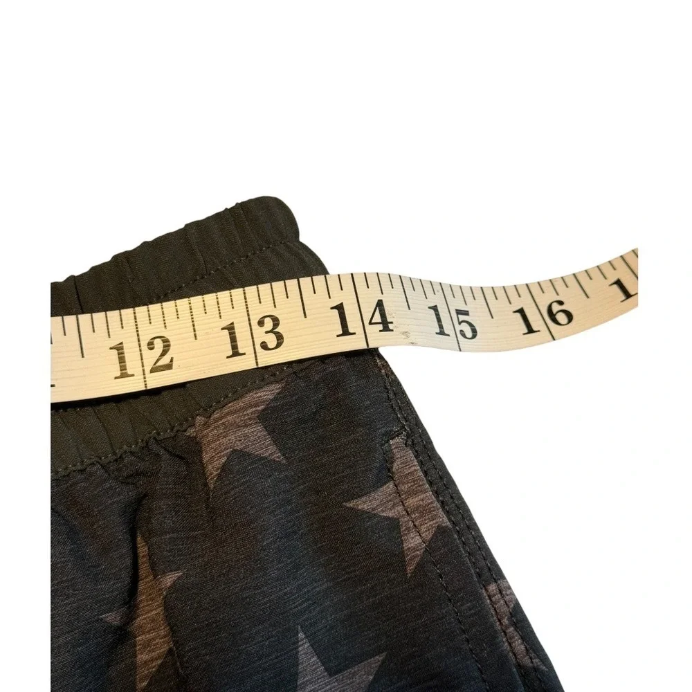 Hurley Mens American Flag Board Shorts Gray Stars‎ Stripes Swim Trunks Small
